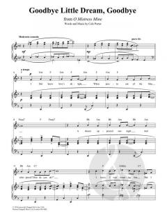 Goodbye, Little Dream, Goodbye von Cole Porter 