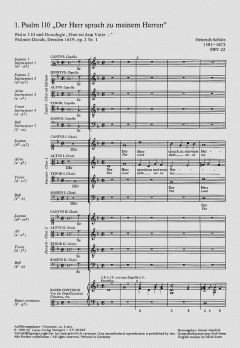 Der Herr sprach zu meinem Herren SWV22 (Heinrich Schütz) 