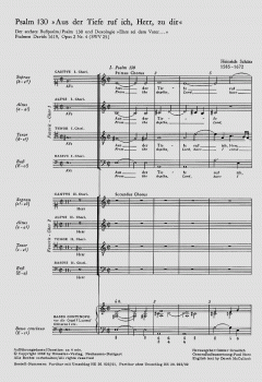 Aus der Tiefe ruf ich SWV25 (op. 2 no. 4) (Heinrich Schütz) 