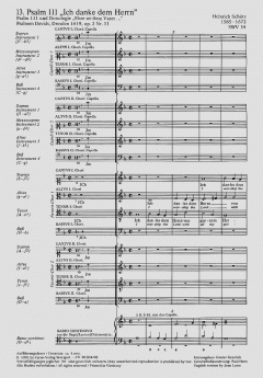 Ich danke dem Herrn von ganzem Herzen (Heinrich Schütz) 