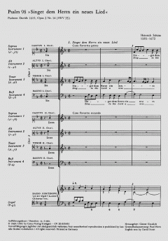 Singet dem Herrn ein neues Lied SWV 35 (op. 2 no. 14) (Heinrich Schütz) 