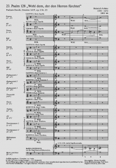 Wohl dem, der den Herren fürchtet SWV44 (Heinrich Schütz) 