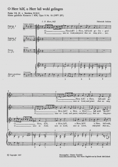 O Herr hilf, o Herr SWV297 (Heinrich Schütz) 