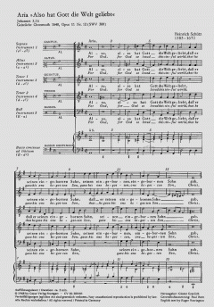 Also hat Gott die Welt geliebt SWV380 (Download) 