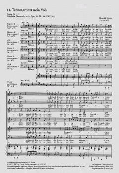 Tröstet, tröstet mein Volk SWV382 (Heinrich Schütz) 