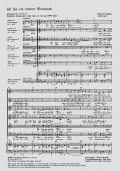 Ich bin ein rechter Weinstock SWV389 (Heinrich Schütz) 