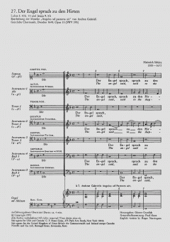 Der Engel sprach zu den Hirten SWV395 (Download) 