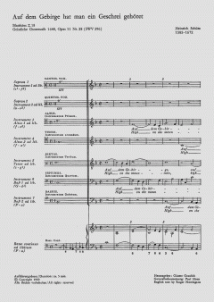 Auf dem Gebirge SWV396 (Heinrich Schütz) 
