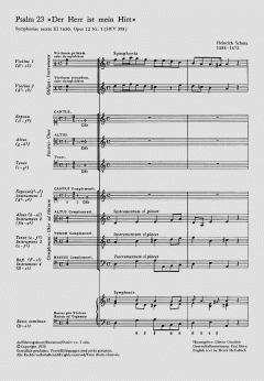 Der Herr ist mein Hirt SWV398 (Heinrich Schütz) 