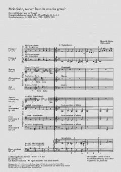 Mein Sohn, warum hast du uns das getan SWV401 (Heinrich Schütz) 