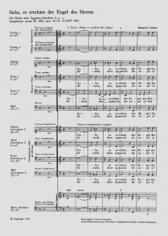 Siehe, es erschien der Engel des Herrn (Heinrich Schütz) 