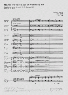 Meister, wir wissen, dass du wahrhaftig bist (Heinrich Schütz) 