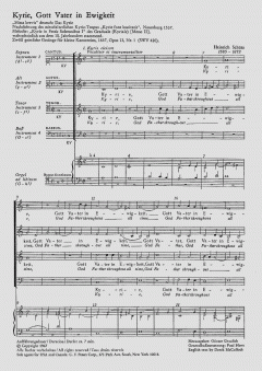 Kyrie, Gott Vater in Ewigkeit SWV420 (Heinrich Schütz) 