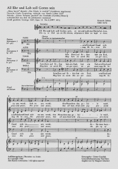 All Ehr und Lob soll Gottes sein SWV421 (Heinrich Schütz) 