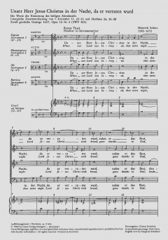 Unser Herr Jesus Christus SWV423 (Heinrich Schütz) 