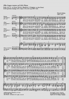 Schütz: Das Benedicite vor dem Essen (Heinrich Schütz) 