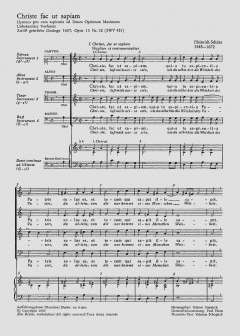Christe fac, ut sapiam SWV431 (Heinrich Schütz) 