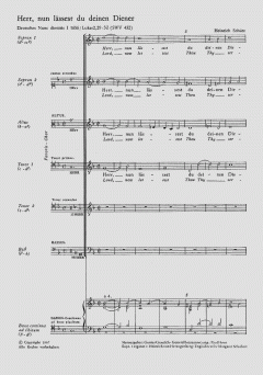 Deutsches Nunc dimittis SWV 432 (Heinrich Schütz) 