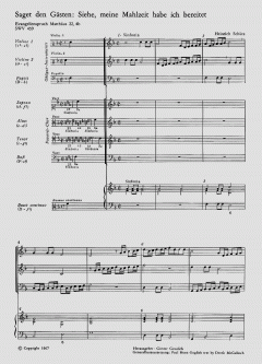 Saget den Gästen SWV459 (Heinrich Schütz) 