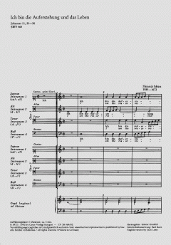 Ich bin die Auferstehung und das Leben SWV464 (Heinrich Schütz) 