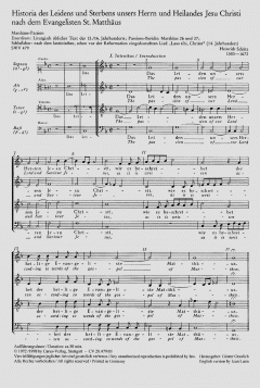 Matthäuspassion SWV479 (Heinrich Schütz) 