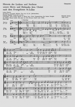 Lukaspassion SWV480 (Heinrich Schütz) 