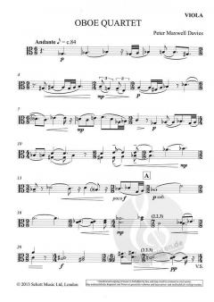 Oboe Quartet Op. 323 von Peter Maxwell Davies (Download) im Alle Noten Shop kaufen