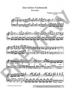 Eine kleine Nachtmusik KV 525 von Wolfgang Amadeus Mozart (Download) 