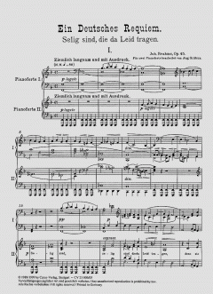 Ein deutsches Requiem op. 45 von Johannes Brahms 