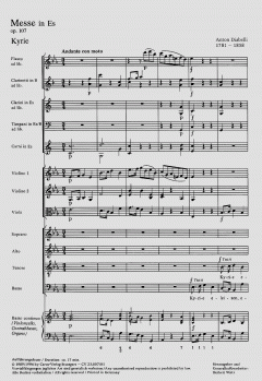 Messe in Es-Dur op. 107 von Anton Diabelli 
