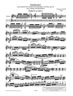 Kadenzen D-Dur von Ludwig van Beethoven (Download) 