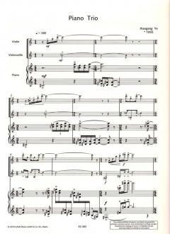 Piano Trio op. 59 von Xiaogang Ye (Download) 