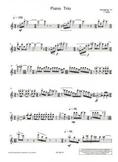 Piano Trio op. 59 von Xiaogang Ye (Download) 