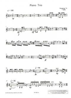 Piano Trio op. 59 von Xiaogang Ye (Download) 