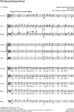 Weihnachtskantilene (Johann Friedrich Reichardt) 