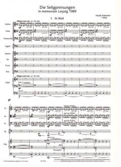 Seligpreisungen - in memoriam Leipzig 1989 von Enjott Schneider (Download) 