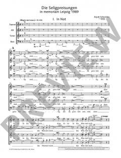 Seligpreisungen - in memoriam Leipzig 1989 von Enjott Schneider (Download) 