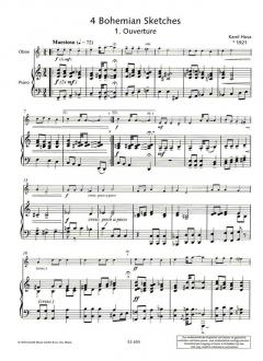 4 Bohemian Sketches von Karel Husa (Download) 