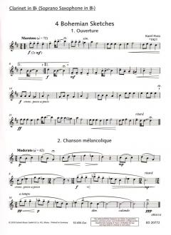 4 Bohemian Sketches von Karel Husa (Download) 