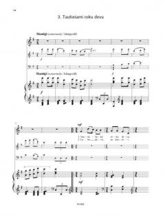 3 lettische Volkslieder von Peteris Vasks (Download) 