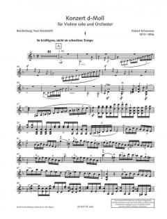 Konzert für Violine und Orchester d-Moll WoO 1 von Robert Schumann (Download) im Alle Noten Shop kaufen (Einzelstimme Violine)