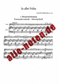In aller Frühe op. 126a von Alexander Gretchaninoff (Download) 