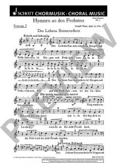 Hymnen an den Frohsinn op. 73 Nr. 1 von Joseph Haas (Download) 