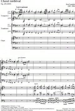Choral médiéval op. 29 (Jean Langlais) 