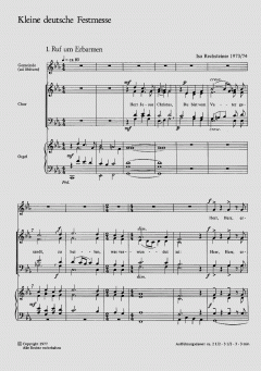 Kleine deutsche Festmesse (Iso Rechsteiner) 