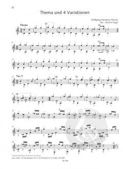 Mozart For Guitar von Wolfgang Amadeus Mozart (Download) 