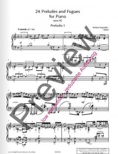 24 Preludes and Fugues op. 82 Band 1 von Nikolai Kapustin (Download) 