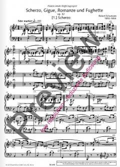 Scherzo, Gigue, Romanze und Fughette op. 32 von Robert Schumann (Download) 