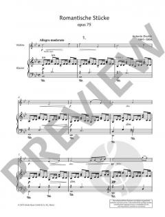 Romantische Stücke op. 75 von Antonín Dvořák (Download) 