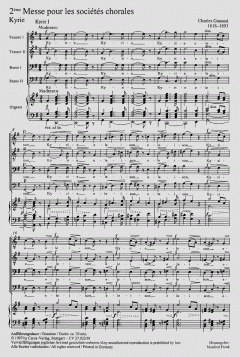 Messe brève no. 2 pour les sociétés chorales (Charles Gounod) 